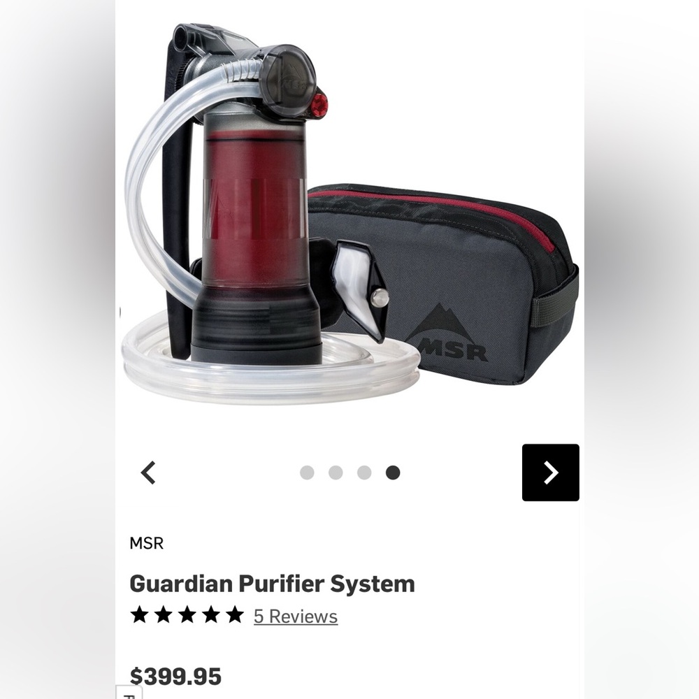MSR Guardian Water Purifier